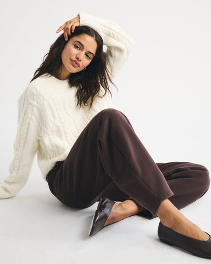 Abercrombie Sunday High Rise Barrel Sweatpant