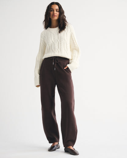 Abercrombie Sunday High Rise Barrel Sweatpant