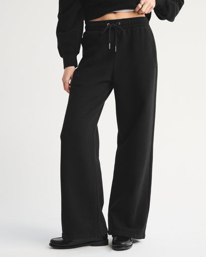 Abercrombie Sunday High Rise Wide Leg Sweatpant
