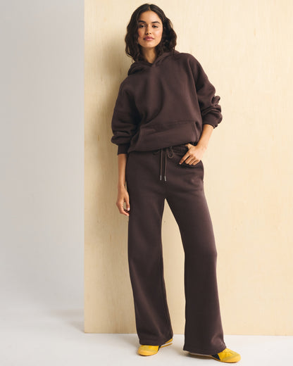 Abercrombie Sunday High Rise Wide Leg Sweatpant