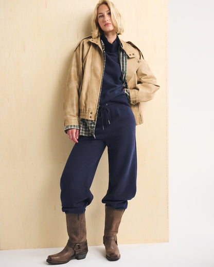Abercrombie Sunday High Rise Wide Leg Sweatpant