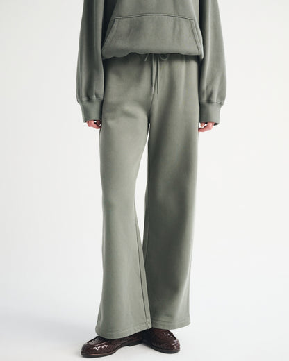Abercrombie Sunday High Rise Wide Leg Sweatpant