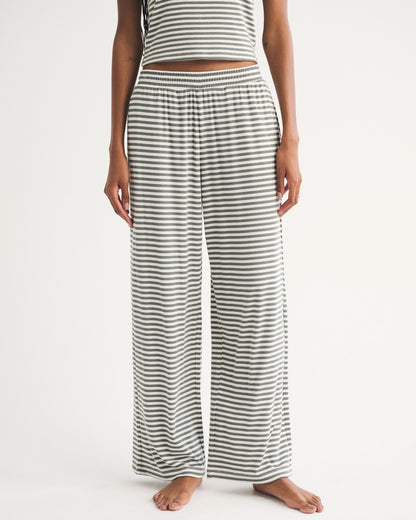 Abercrombie Lounge Ribbed Wide Leg Sweatpant