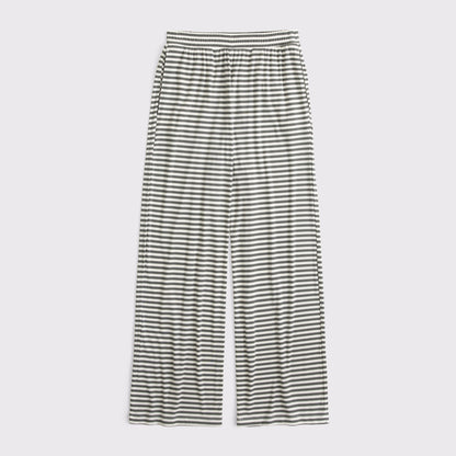 Abercrombie Lounge Ribbed Wide Leg Sweatpant