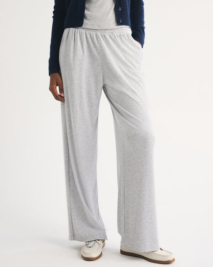 Abercrombie Lounge Ribbed Wide Leg Sweatpant