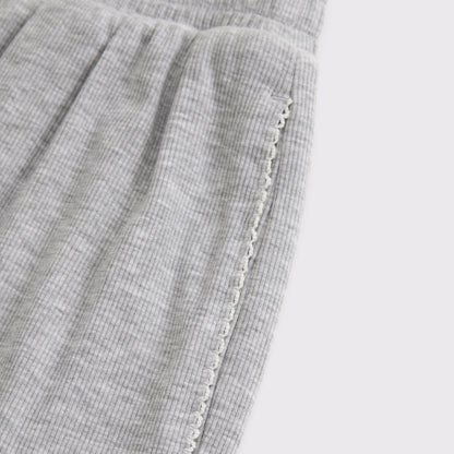 Abercrombie Lounge Ribbed Wide Leg Sweatpant