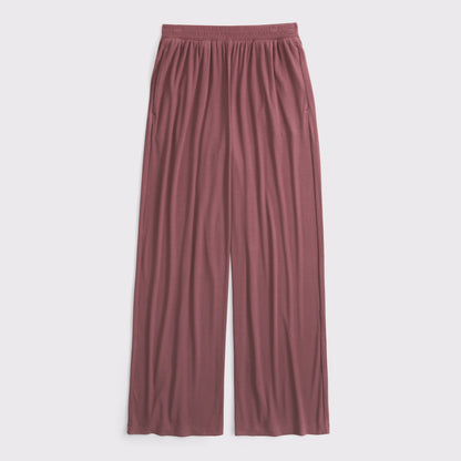 Abercrombie Lounge Ribbed Wide Leg Sweatpant
