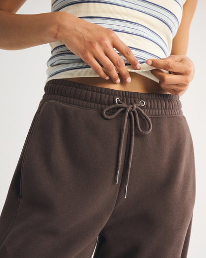 Abercrombie Sunday High Rise Forward Seam Barrel Sweatpant