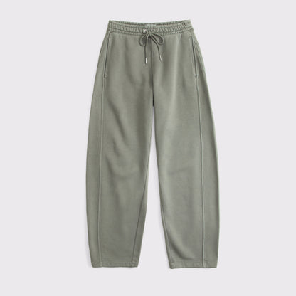 Abercrombie Sunday High Rise Forward Seam Barrel Sweatpant
