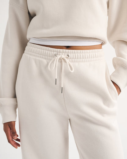 Abercrombie Sunday High Rise Wide Leg Sweatpant