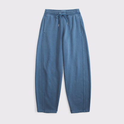Abercrombie Sunday High Rise Forward Seam Barrel Sweatpant