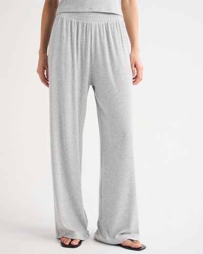Abercrombie Lounge Ribbed Wide Leg Sweatpant
