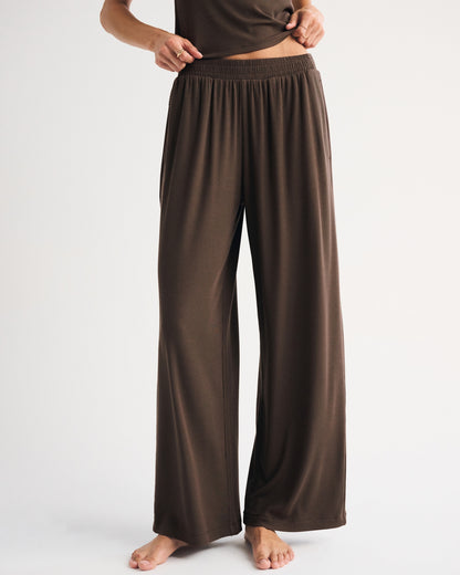 Abercrombie Lounge Ribbed Wide Leg Sweatpant