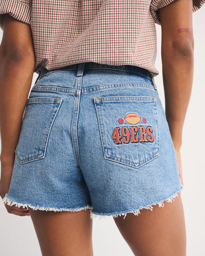 Abercrombie Curve Love Mid Rise A-Line Short