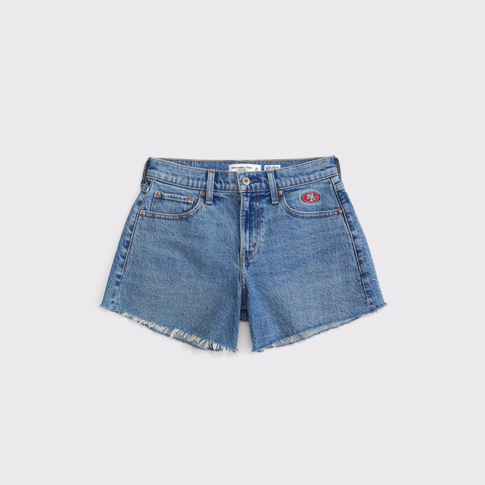 Abercrombie Curve Love Mid Rise A-Line Short