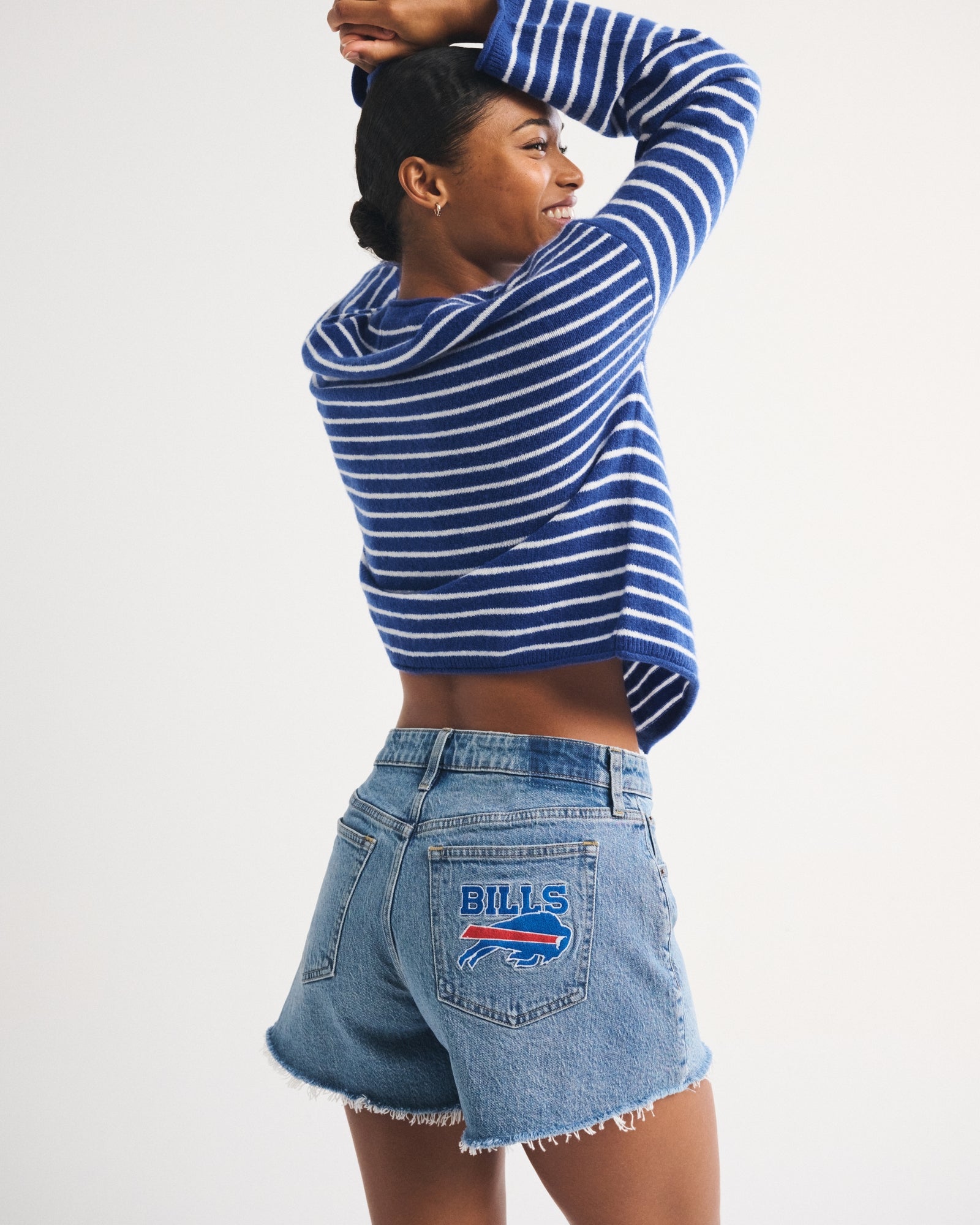 Abercrombie Curve Love Mid Rise A-Line Short