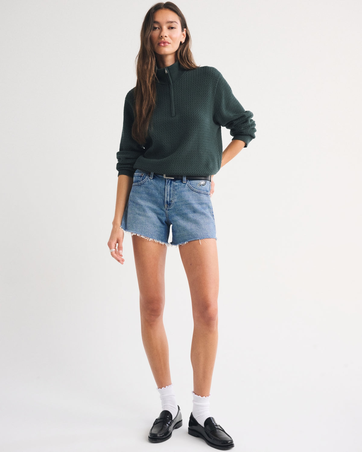 Abercrombie Mid Rise A-Line Short