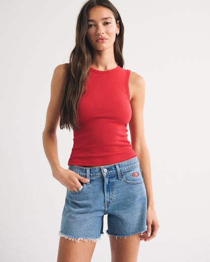 Abercrombie Mid Rise A-Line Short