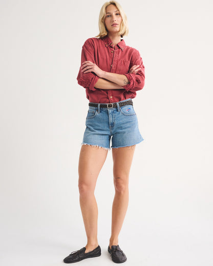 Abercrombie Mid Rise A-Line Short