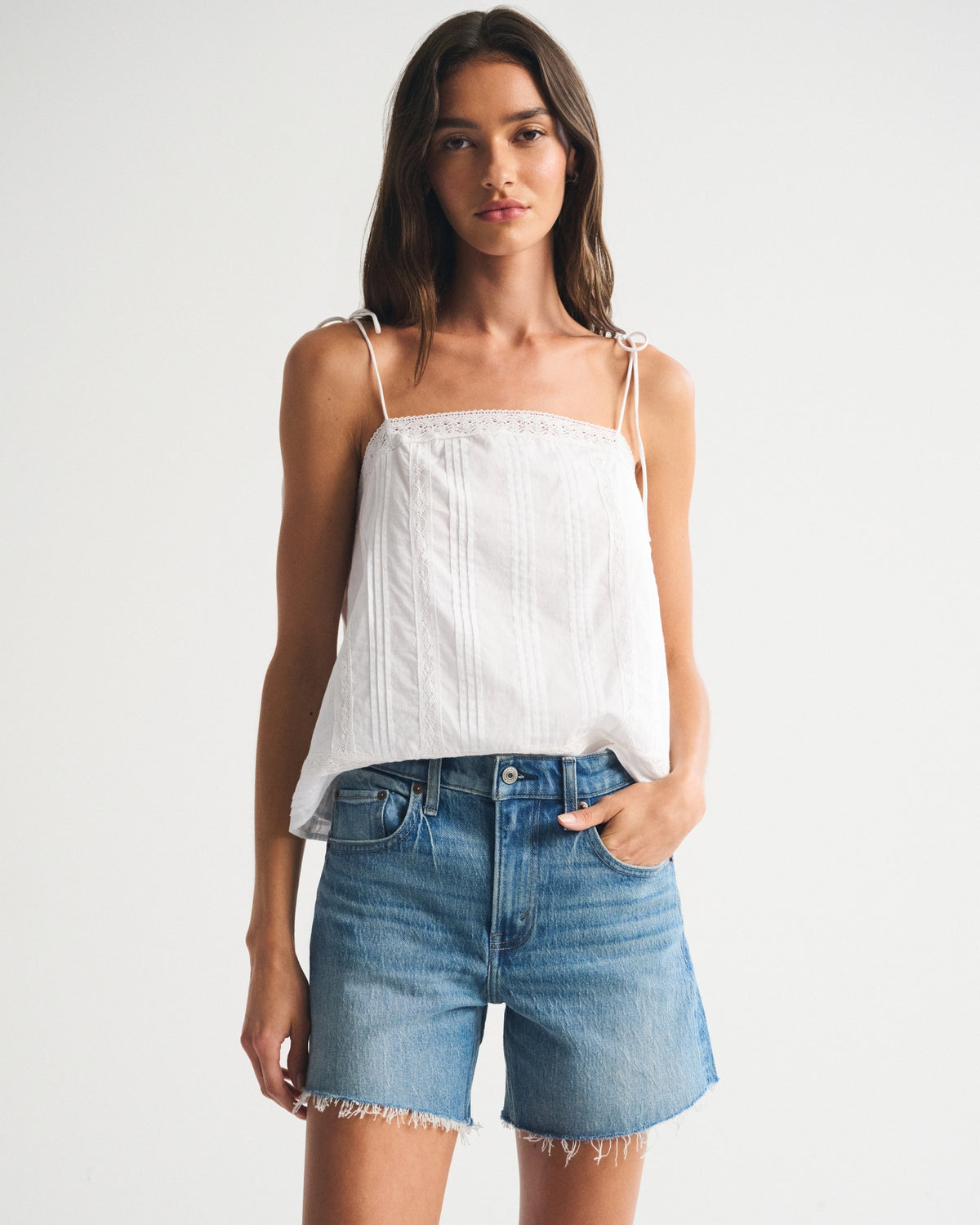 Abercrombie High Rise Dad Short
