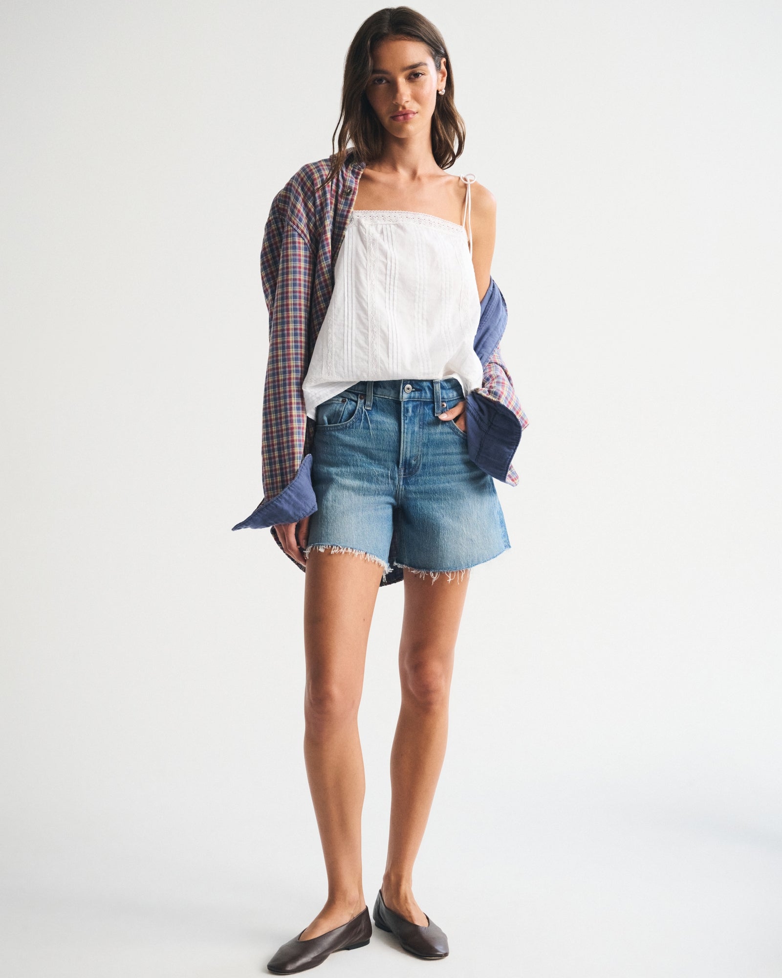 Abercrombie High Rise Dad Short