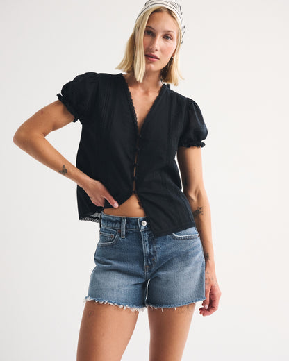 Abercrombie Mid Rise A-Line Short
