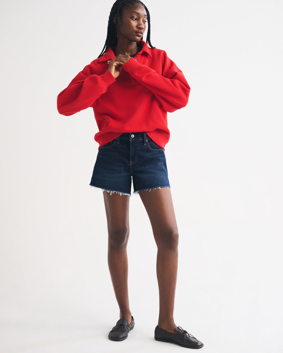 Abercrombie Mid Rise A-Line Short