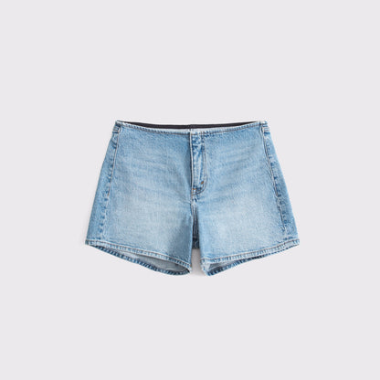 Abercrombie Clean Waist Mid Rise A-Line Short