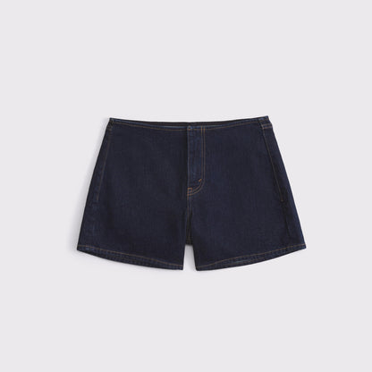 Abercrombie Clean Waist Mid Rise A-Line Short