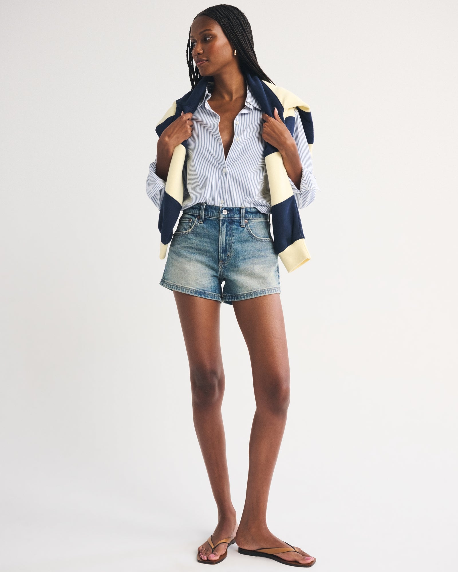 Abercrombie High Rise 90s Relaxed Short