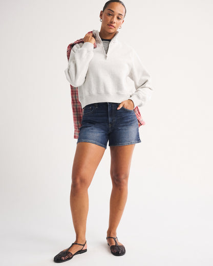 Abercrombie Curve Love High Rise Dad Short