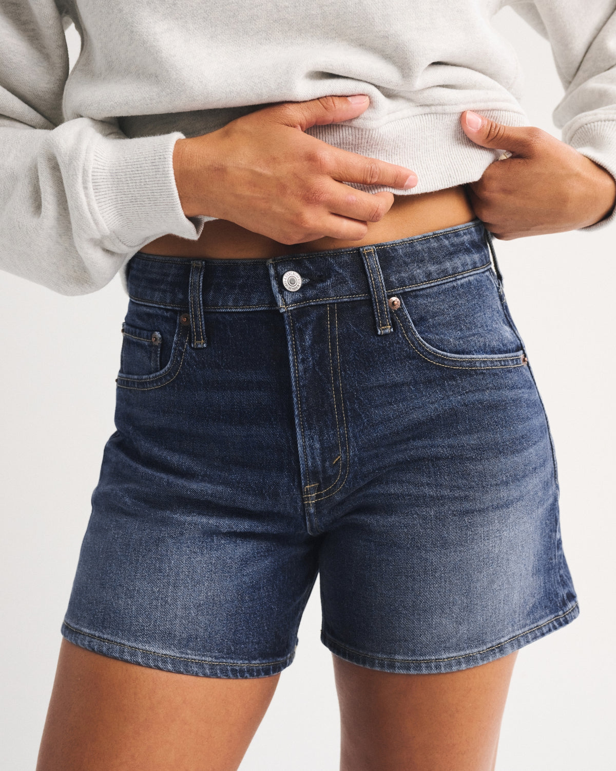 Abercrombie Curve Love High Rise Dad Short