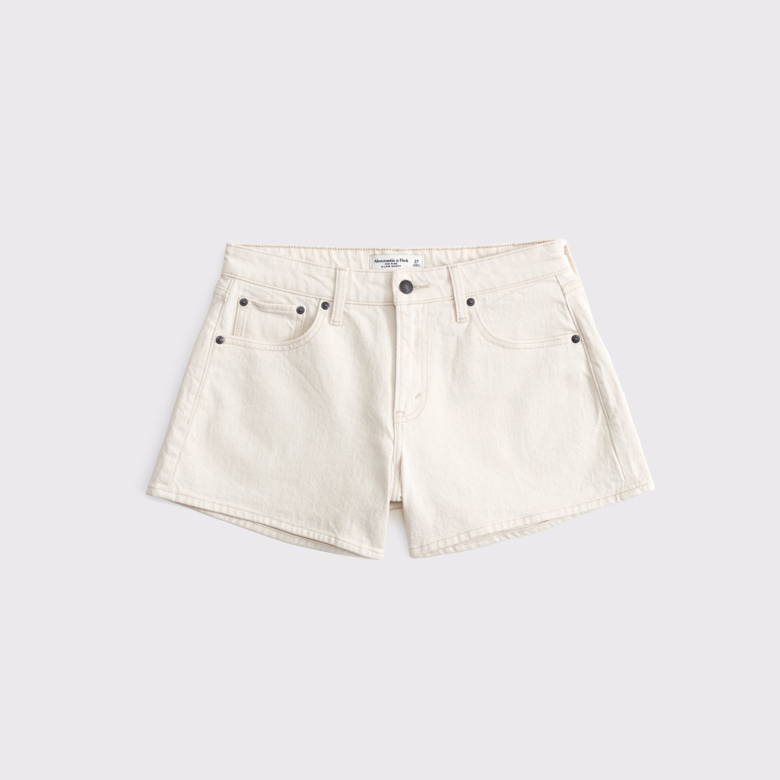 Abercrombie Curve Love Mid Rise A-Line Short