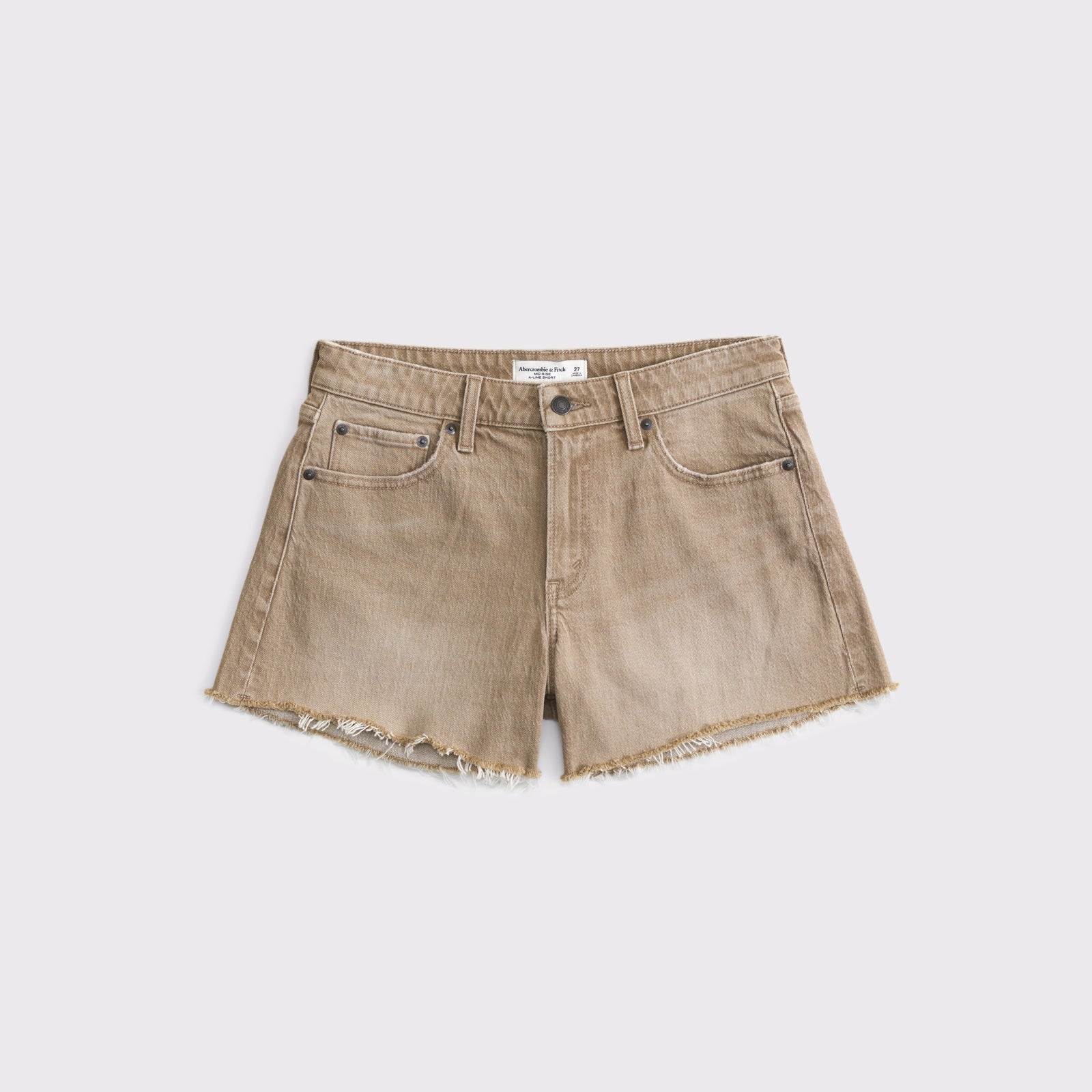 Abercrombie Curve Love Mid Rise A-Line Short