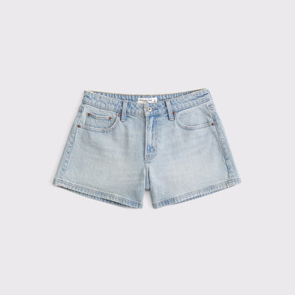 Abercrombie Curve Love Mid Rise A-Line Short