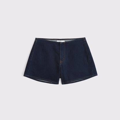Abercrombie Curve Love Clean Waist Mid Rise A-Line Short