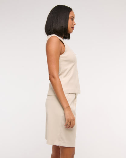 Abercrombie Mid Rise Bermuda Short