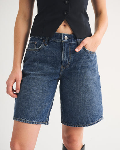 Abercrombie Low Rise Denim Bermuda Jort