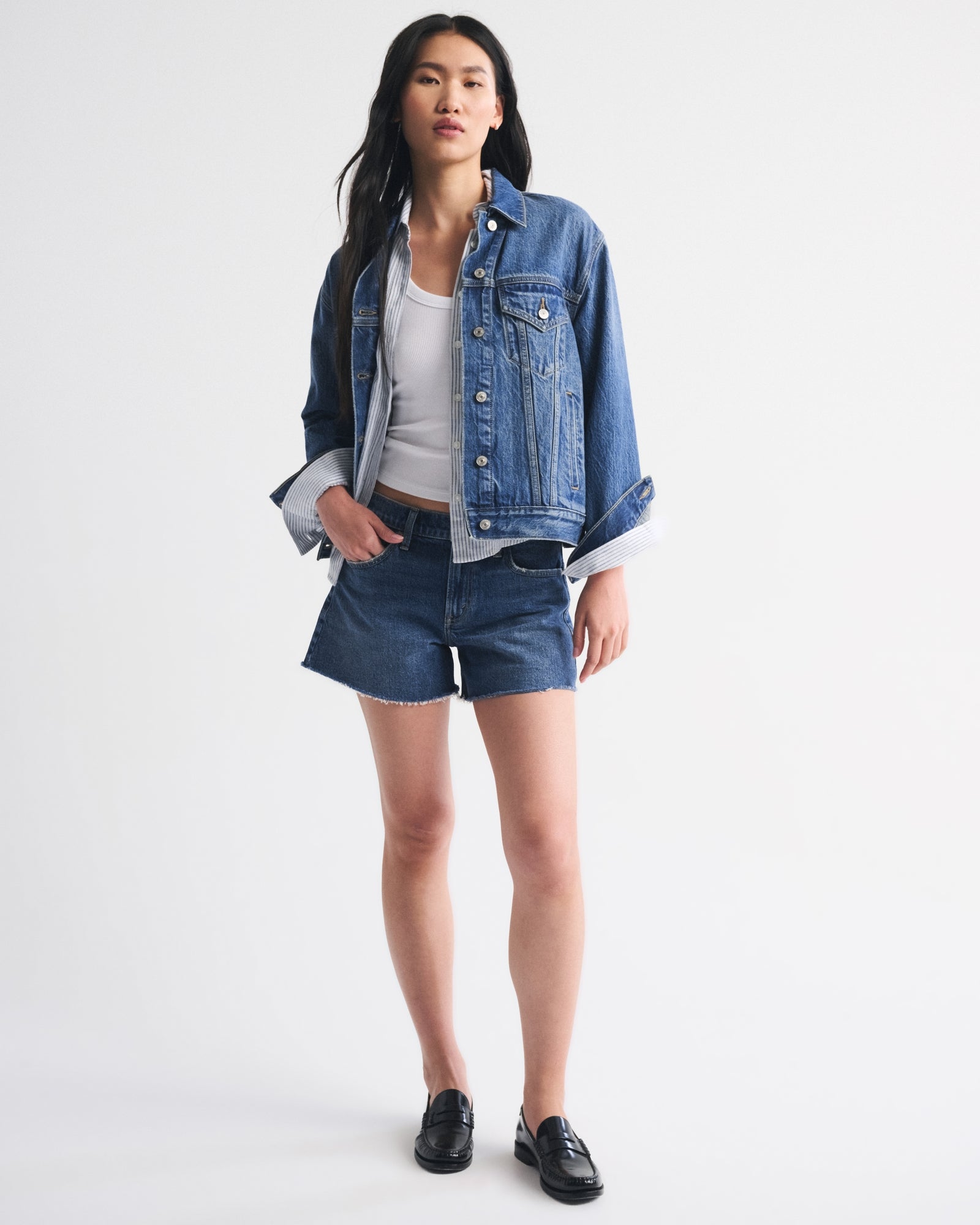 Abercrombie Mid Rise A-Line Short