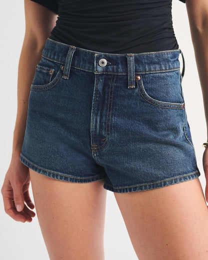 Abercrombie High Rise Denim Micro Short