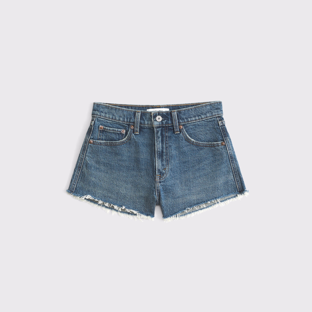Abercrombie High Rise Denim Micro Short