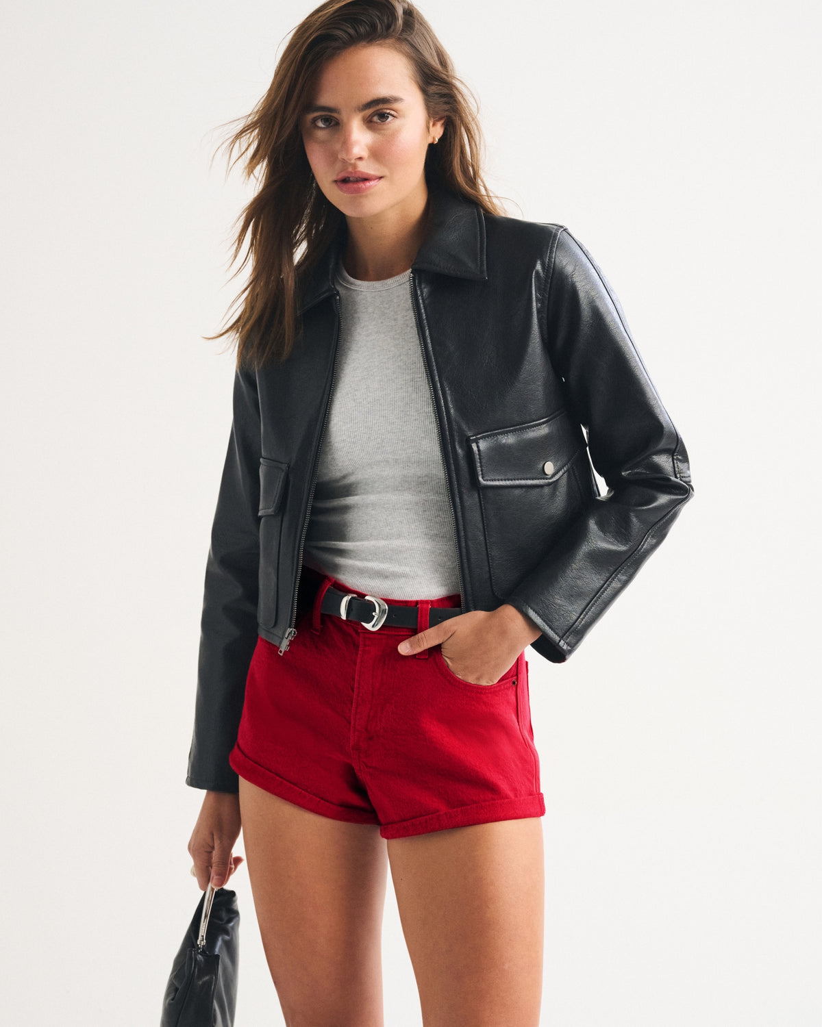 Abercrombie High Rise Denim Micro Short