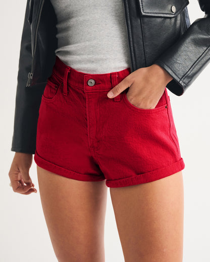Abercrombie High Rise Denim Micro Short