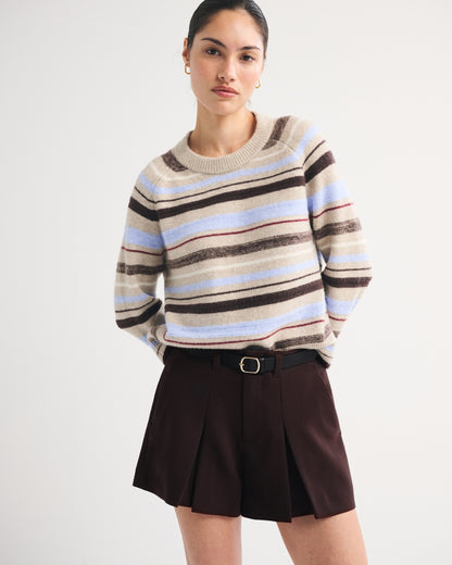 Abercrombie High Rise Pleated Short