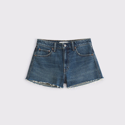 Abercrombie Curve Love High Rise Denim Micro Short