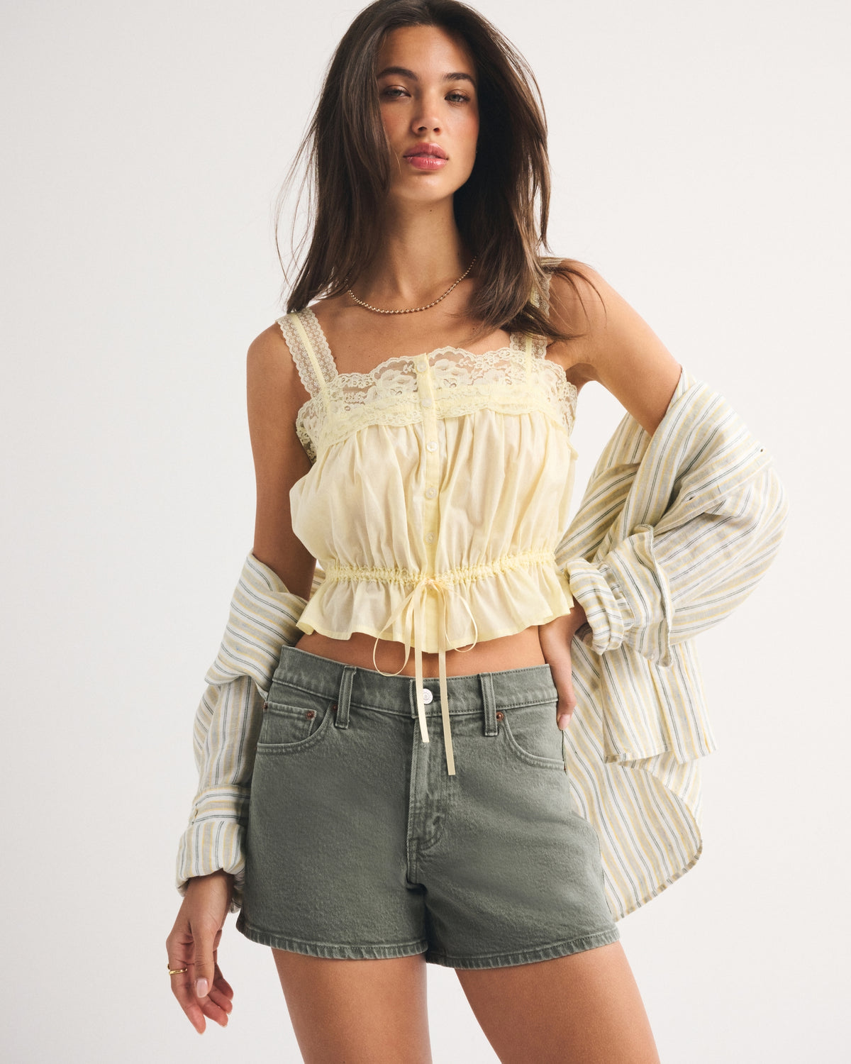 Abercrombie Mid Rise A-Line Short