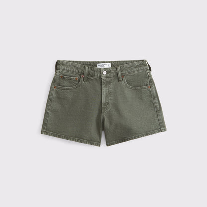 Abercrombie Curve Love Mid Rise A-Line Short