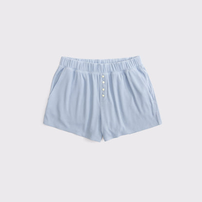 Abercrombie High Rise Ribbed Lounge Short