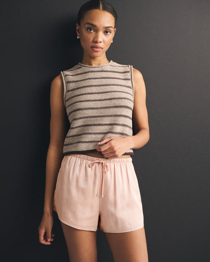 Abercrombie High Rise Satin Short