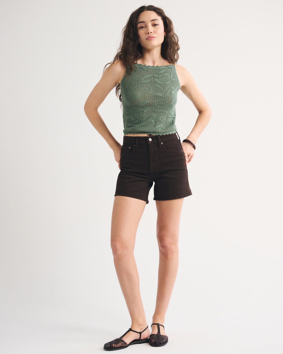 Abercrombie High Rise Dad Short